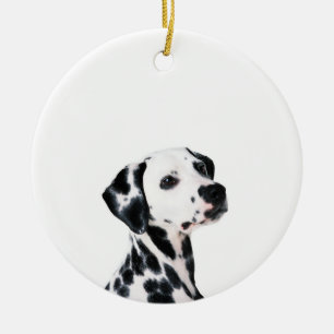Cute Dalmatian Dog Ceramic Tree Decoration