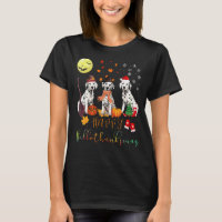 Cute Dalmatian Dog Happy Hallothanksmas Family Xma