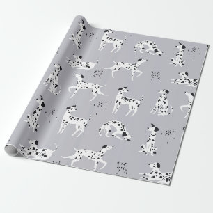 Cute Dalmatian Dog Pattern Wrapping Paper
