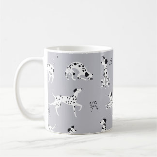 Cute Dalmatian Dog Seamless Pattern Coffee Mug