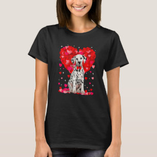 Cute Dalmatian Dog Valentines Day Heart Puppy Love T-Shirt