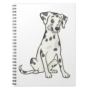 Cute Dalmatian Gift Puppy Dog Mum Lover Cartoon Notebook