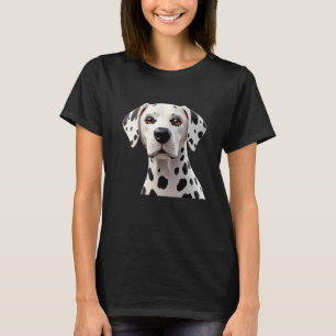 Cute Dalmatian Hear 3d - Animals World Sticker T-Shirt