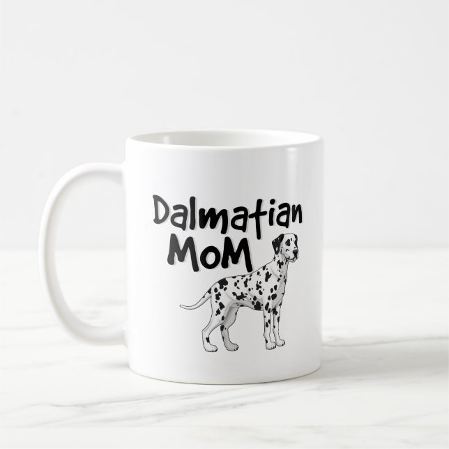 Cute Dalmatian Mum Dog Owner Women Coffee Mug (Left)