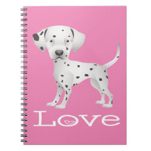 Cute Dalmatian Mum Puppy Dad Dog Lover Notebook