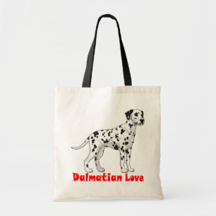 Cute Dalmatian Mum Puppy Love Fire Dog Dad Tote Bag