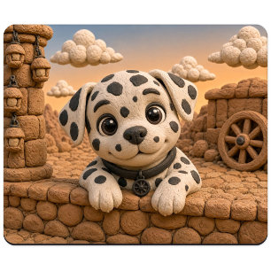 Cute Dalmatian Puppy, Baby Dog Mouse Mat