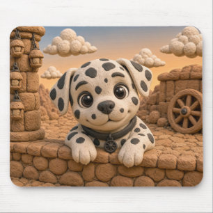 Cute Dalmatian Puppy, Baby Dog Mouse Mat