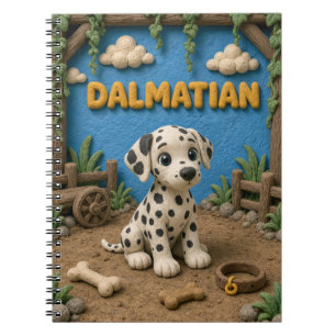 Cute Dalmatian Puppy, Baby Dog Notebook