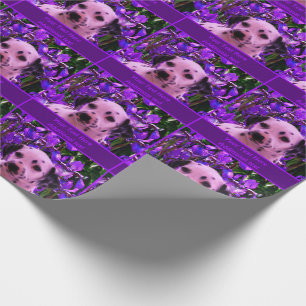 Cute Dalmatian Puppy Dog Art Personalised Wrapping Paper