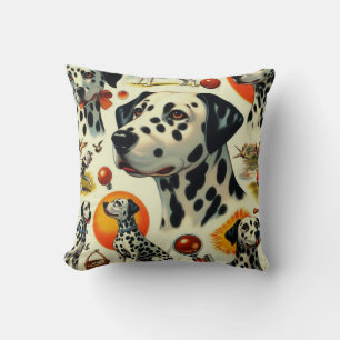 Cute Dalmatian Seamless Cushion
