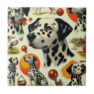 Cute Dalmatian Seamless Tile