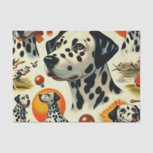 Cute Dalmatian Seamless Tissue Paper