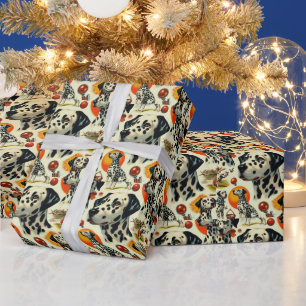 Cute Dalmatian Seamless Wrapping Paper