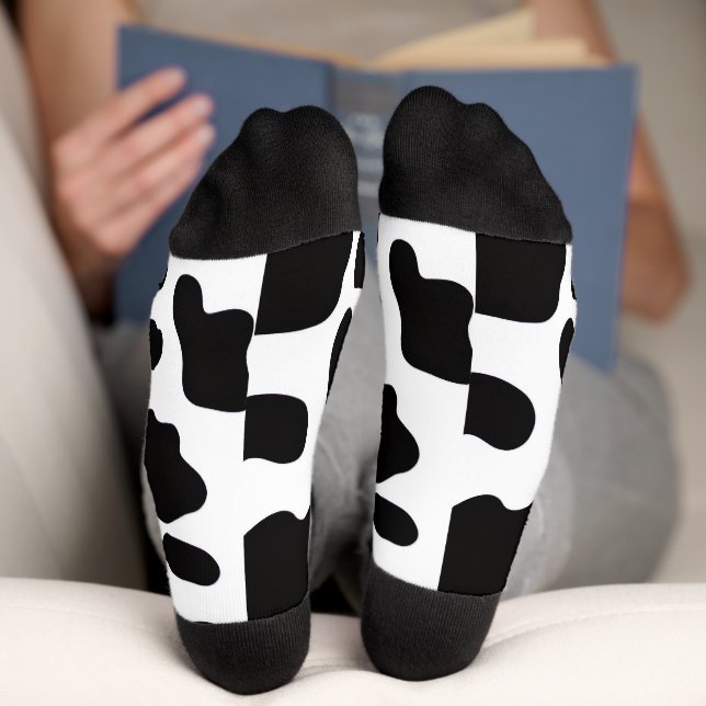 Cute Dalmatian Spot Pattern Dog Lover Socks (Bottom)