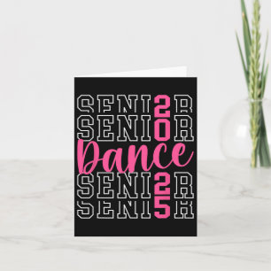 Cute Dance Senior 2025 Cl Of 2025 Senior Dancer Card