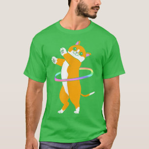 Cute Dancer Hula Hooper Cat Hula Hoop T-Shirt