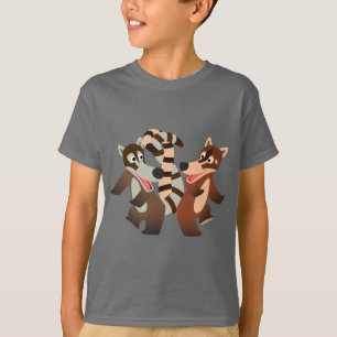 Cute Dancing Cartoon Coatimundis Children T-Shirt