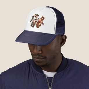 Cute Dancing Cartoon Coatimundis Trucker Hat