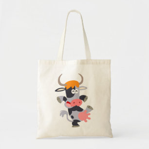 Cute Dancing Cartoon Cow Bag
