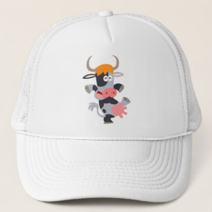 Cute Dancing Cartoon Cow  Hat