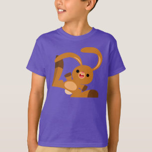 Cute Dancing Cartoon Rabbit Children T-Shirt