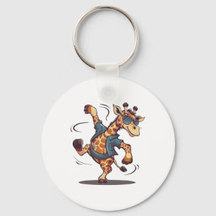 Cute Dancing Giraffe Sungles Giraffe Lover Boys Gi Key Ring