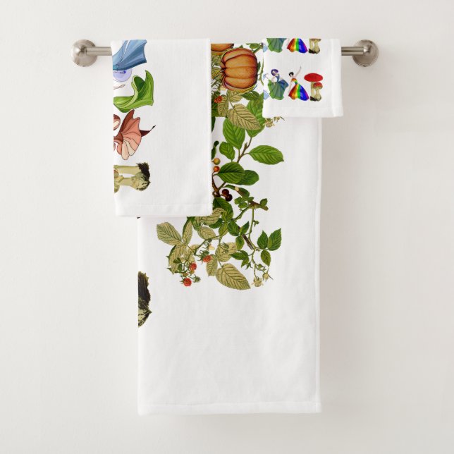 Cute Dancing Girls Bath Towel Set (Insitu)