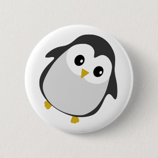 Cute Dancing Penguin Illustration 6 Cm Round Badge