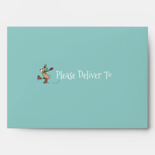 Cute Dancing Reindeer - Christmas Envelope