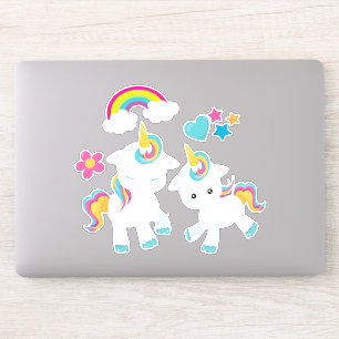 Cute Dancing Unicorns Magical Rainbow & Stars