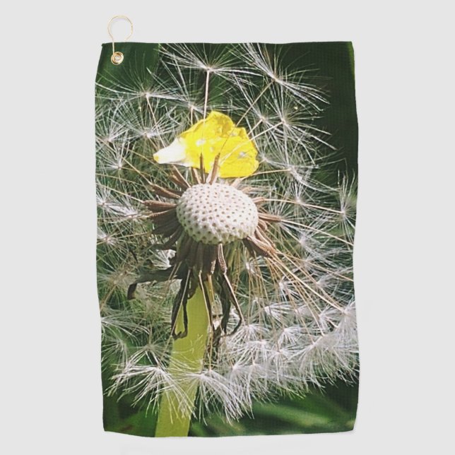 Cute dandelion golf towel (Front)