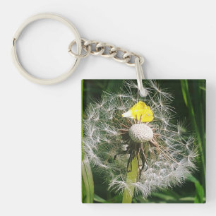 Cute dandelion key ring