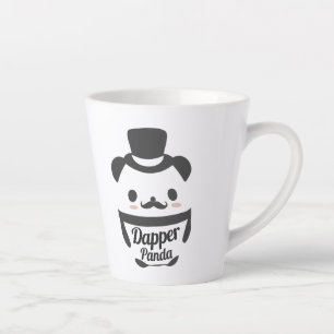 Cute Dapper Panda Wearing Top Hat Latte Mug