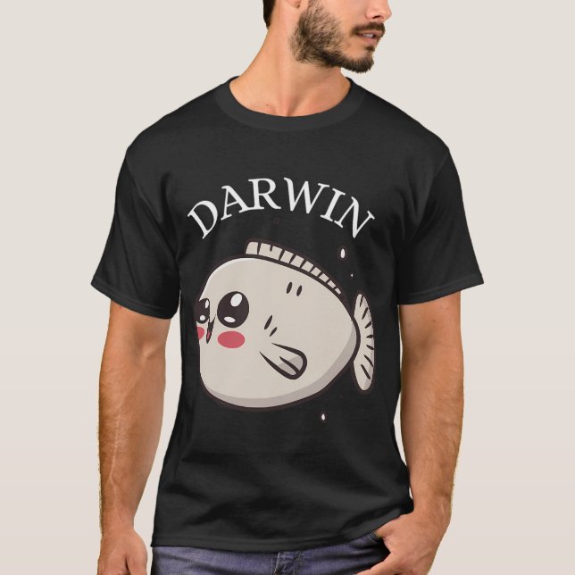 cute darwin fish T-Shirt (Front)