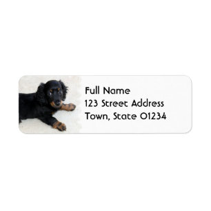 Cute Daschund Mailing Label