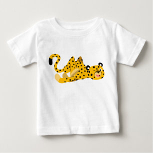Cute Dashing Cartoon Cheetah Baby T-Shirt