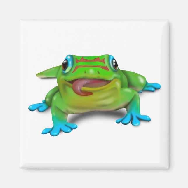 Cute DAY GECKO Magnet (Front)