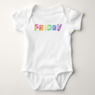 Cute Day Of The Week Friday Baby Bodysuit