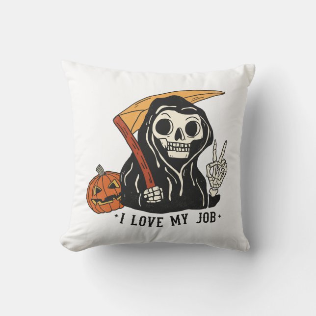 Cute Death Halloween   Cushion (Front)