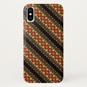 Cute decorative ukrainian floral patterns design iPhone x case