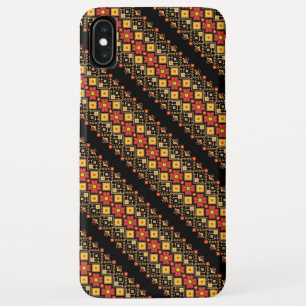 Cute decorative ukrainian floral patterns design iPhone XS max case