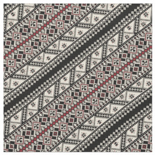 Cute decorative ukrainian patterns design fabric