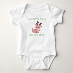 Cute Deer Baby Bodysuit–Soft & Sweet Forest Style Bodysuit