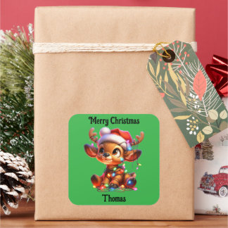 cute deer Christmas holiday Sticker