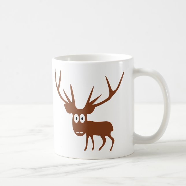 cute Deer comic style Coffee Mug (Right)