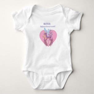 cute deer customised baby bodysuit
