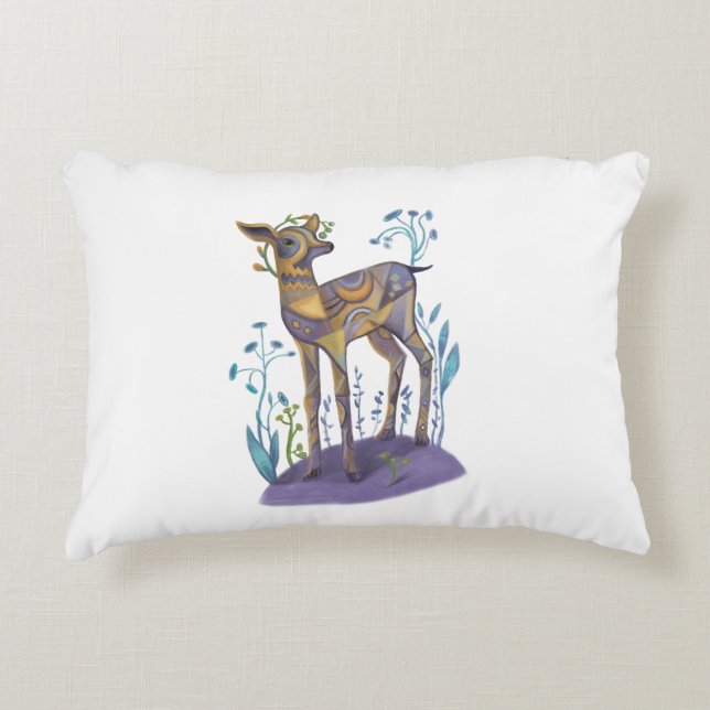cute deer decorative cushion (Front)