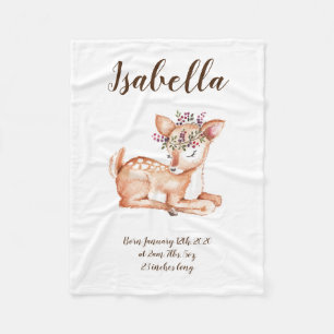 Cute Deer Fleece Blanket