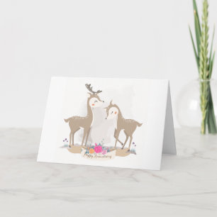 Cute Deer In Love Card